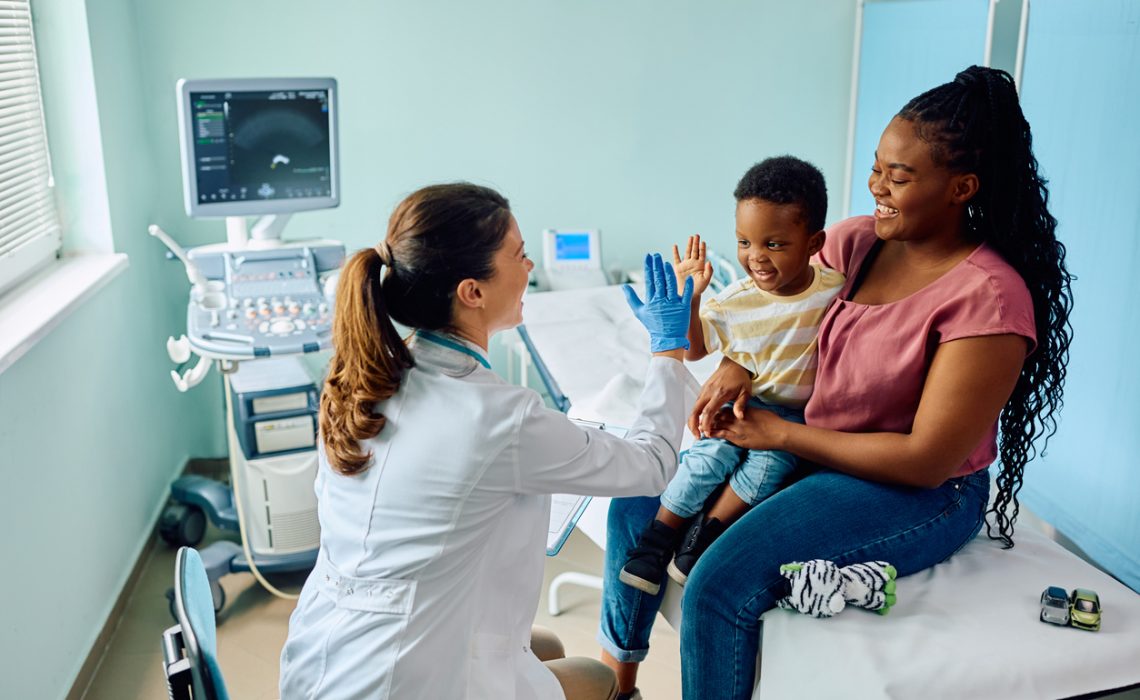 High-five for being such a brave little boy!